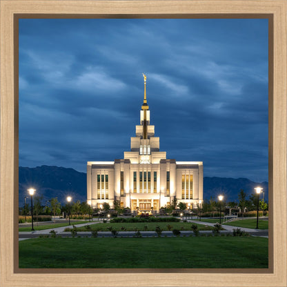 Saratoga Springs Utah Blue Night