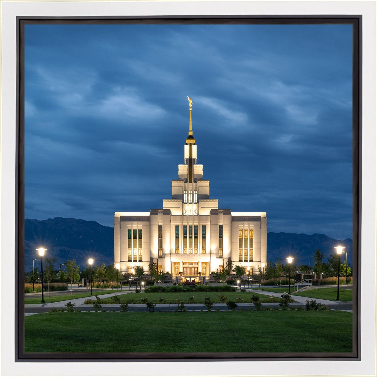 Saratoga Springs Utah Blue Night