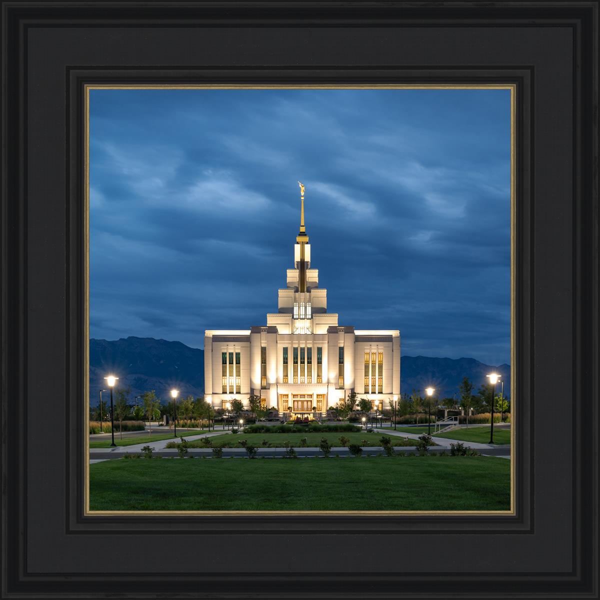 Saratoga Springs Utah Blue Night