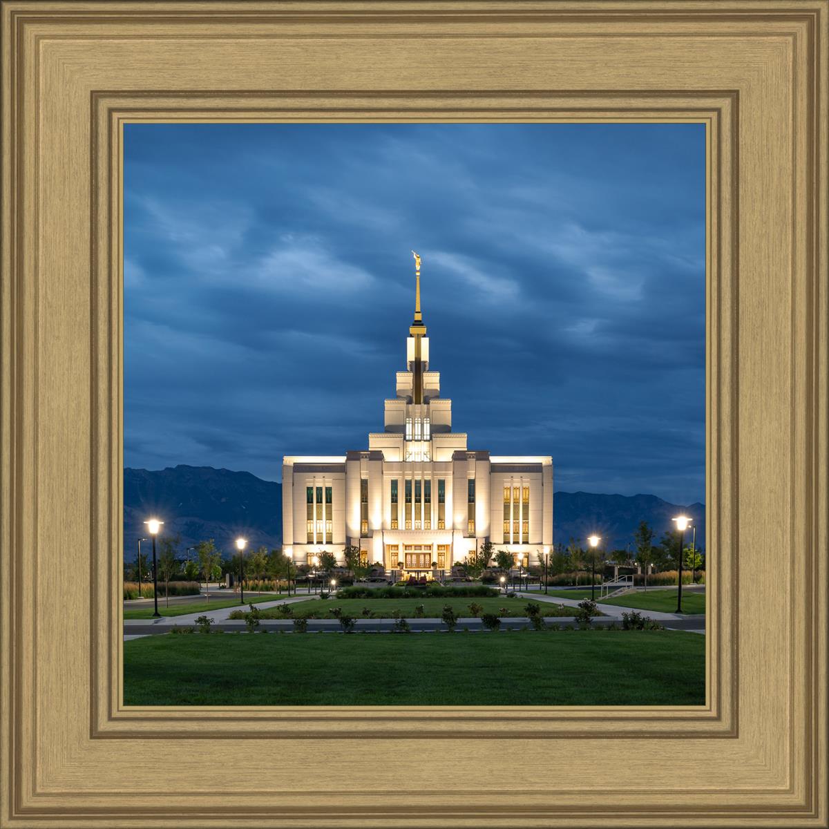 Saratoga Springs Utah Blue Night
