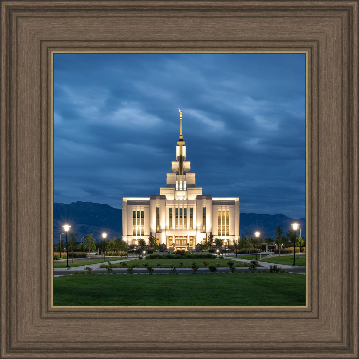 Saratoga Springs Utah Blue Night