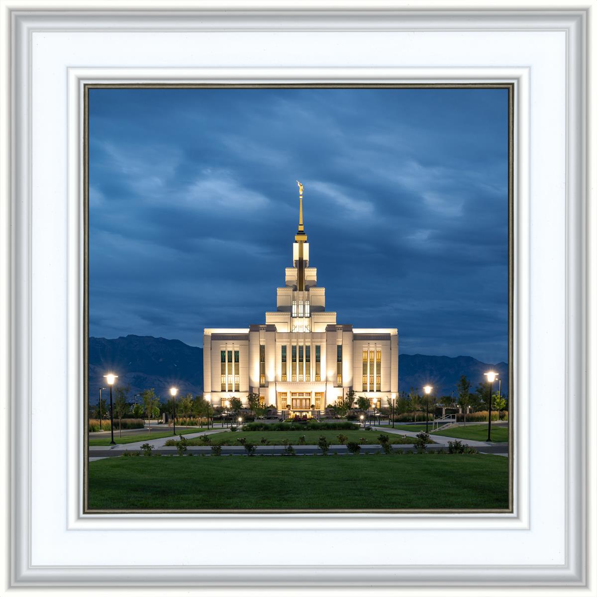 Saratoga Springs Utah Blue Night