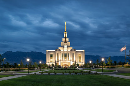 Saratoga Springs Utah Blue Night