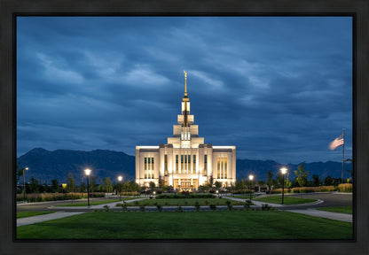 Saratoga Springs Utah Blue Night