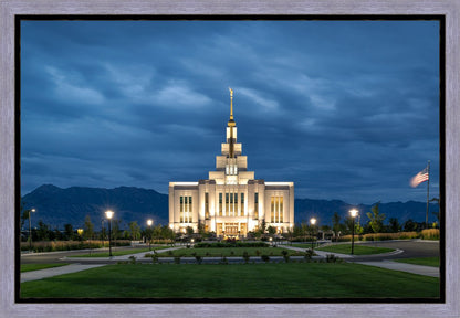 Saratoga Springs Utah Blue Night