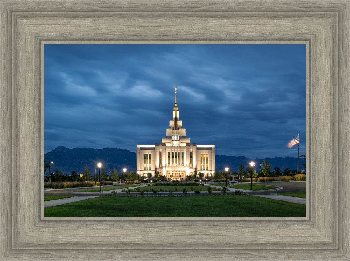 Saratoga Springs Utah Blue Night