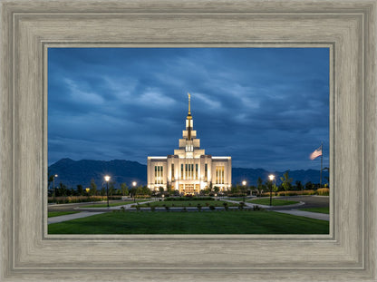 Saratoga Springs Utah Blue Night