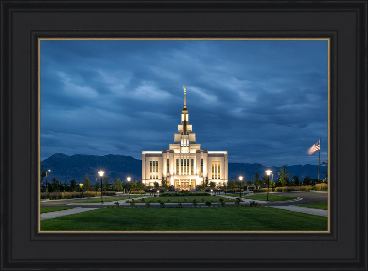 Saratoga Springs Utah Blue Night