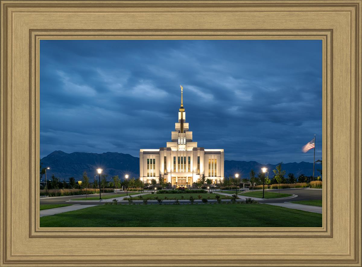 Saratoga Springs Utah Blue Night