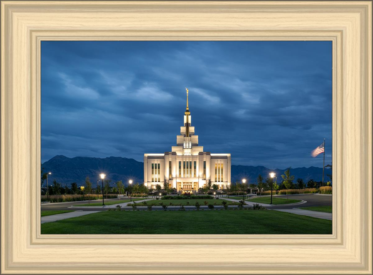Saratoga Springs Utah Blue Night