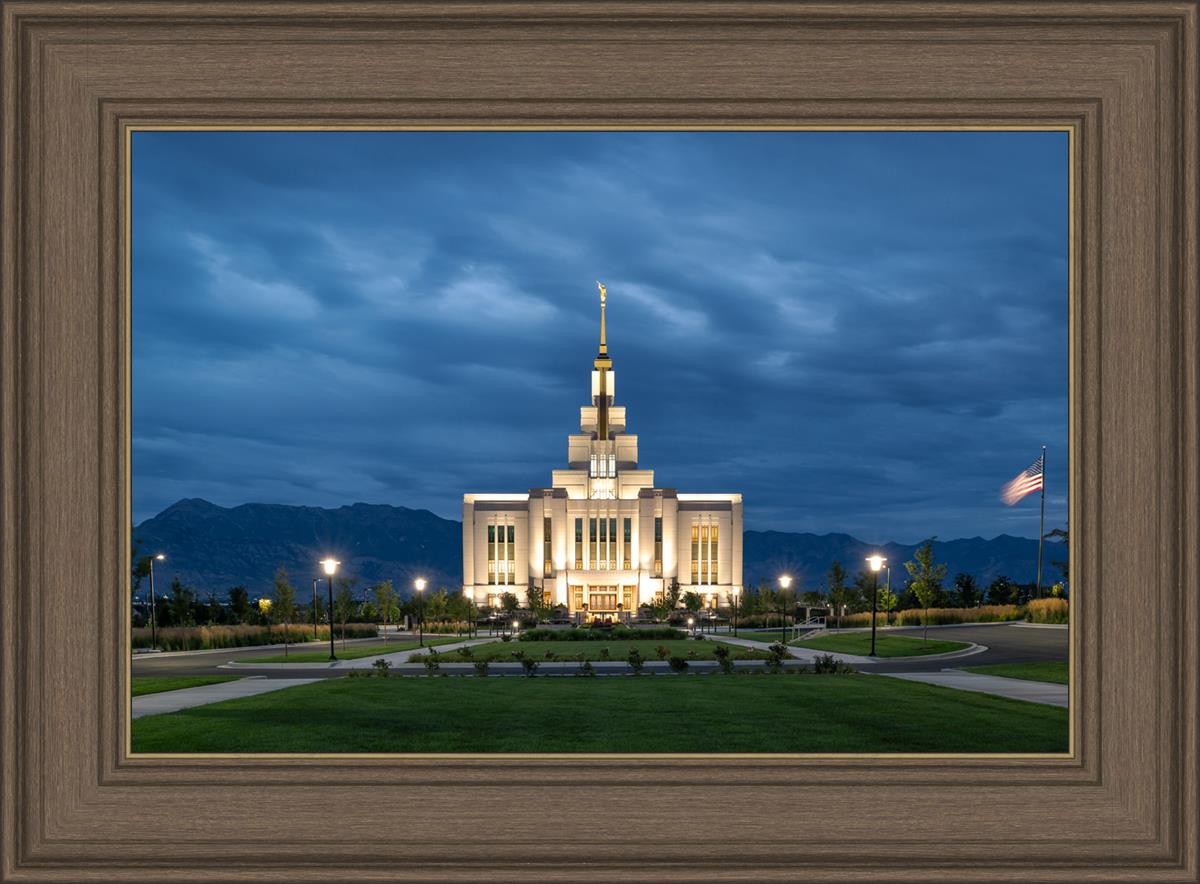 Saratoga Springs Utah Blue Night