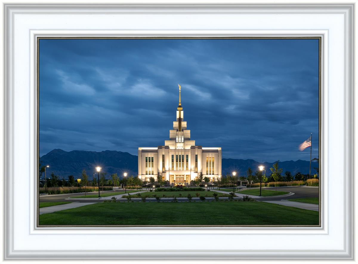 Saratoga Springs Utah Blue Night