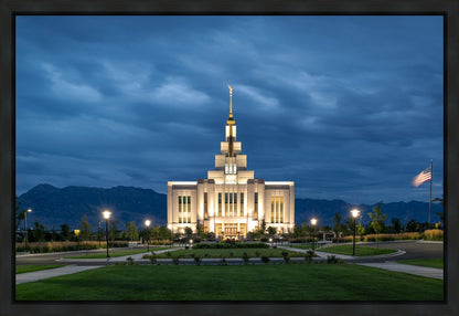 Saratoga Springs Utah Blue Night