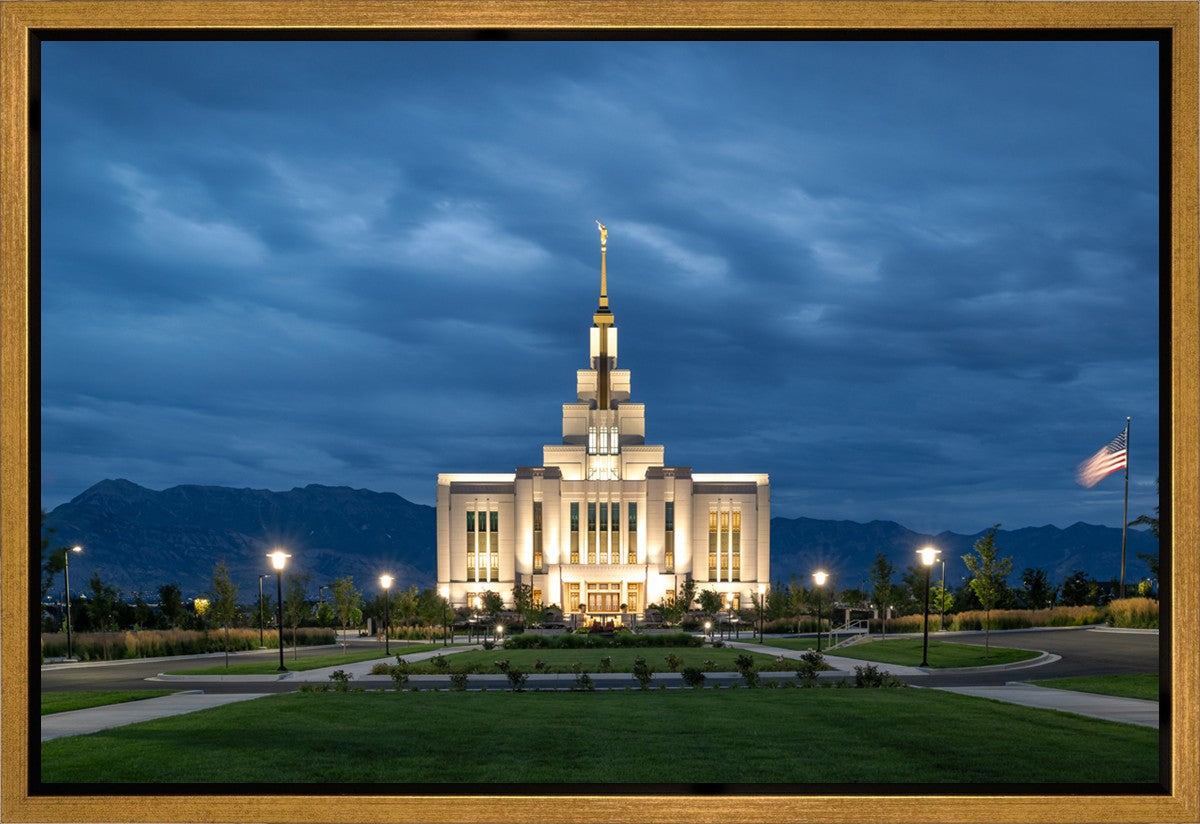 Saratoga Springs Utah Blue Night