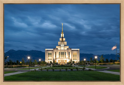 Saratoga Springs Utah Blue Night