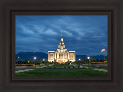 Saratoga Springs Utah Blue Night