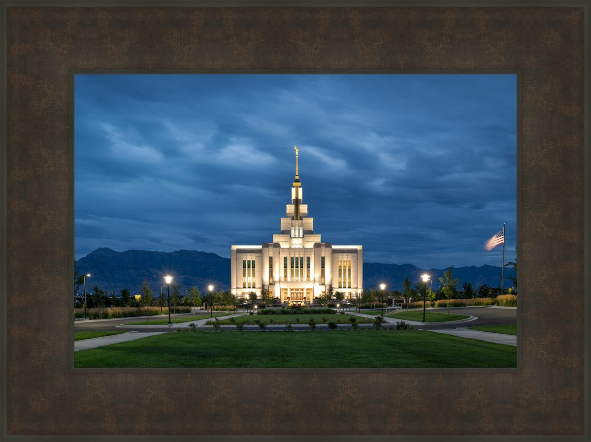 Saratoga Springs Utah Blue Night