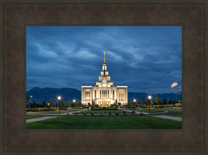 Saratoga Springs Utah Blue Night