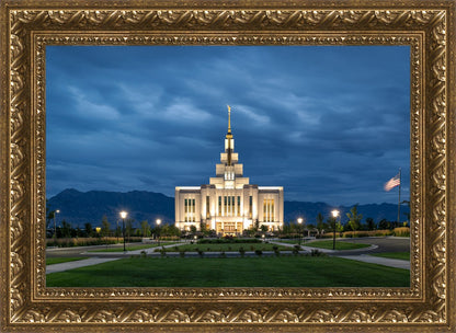 Saratoga Springs Utah Blue Night