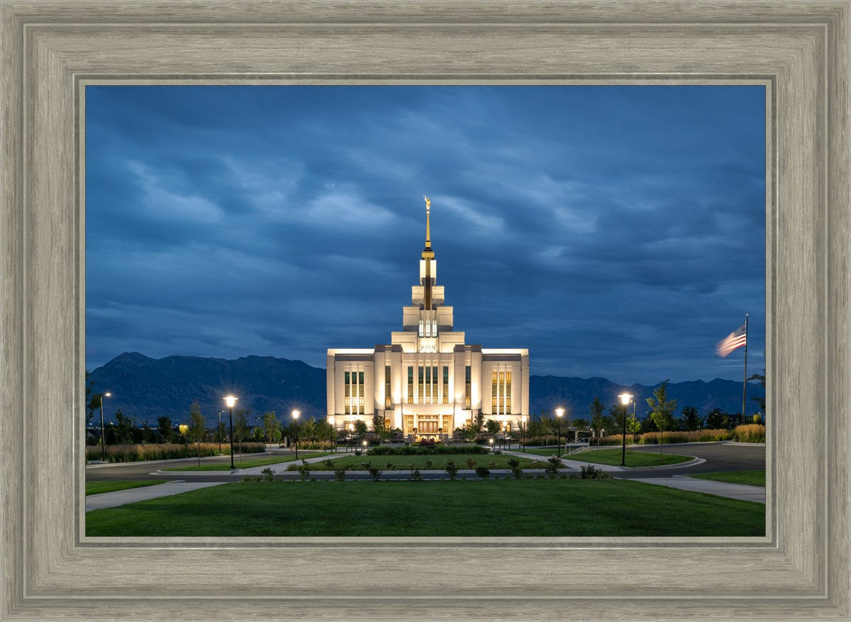 Saratoga Springs Utah Blue Night