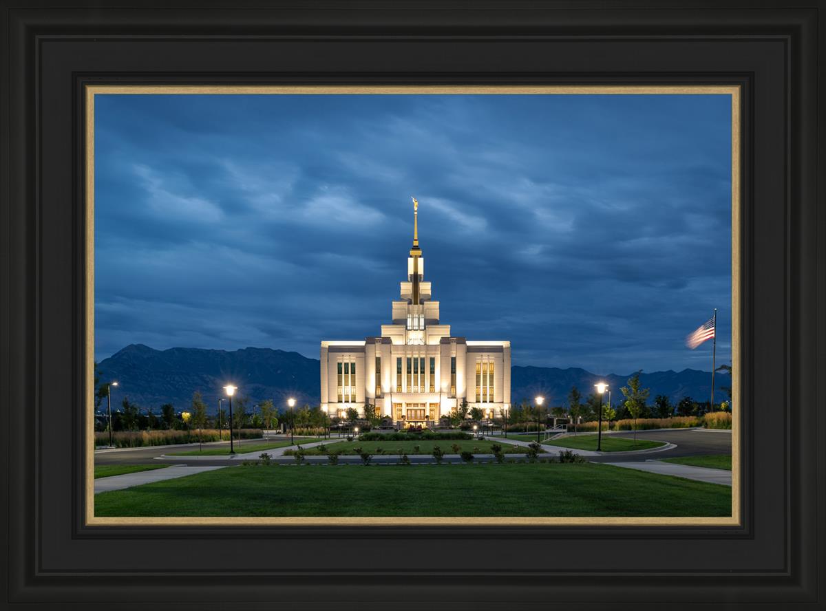 Saratoga Springs Utah Blue Night