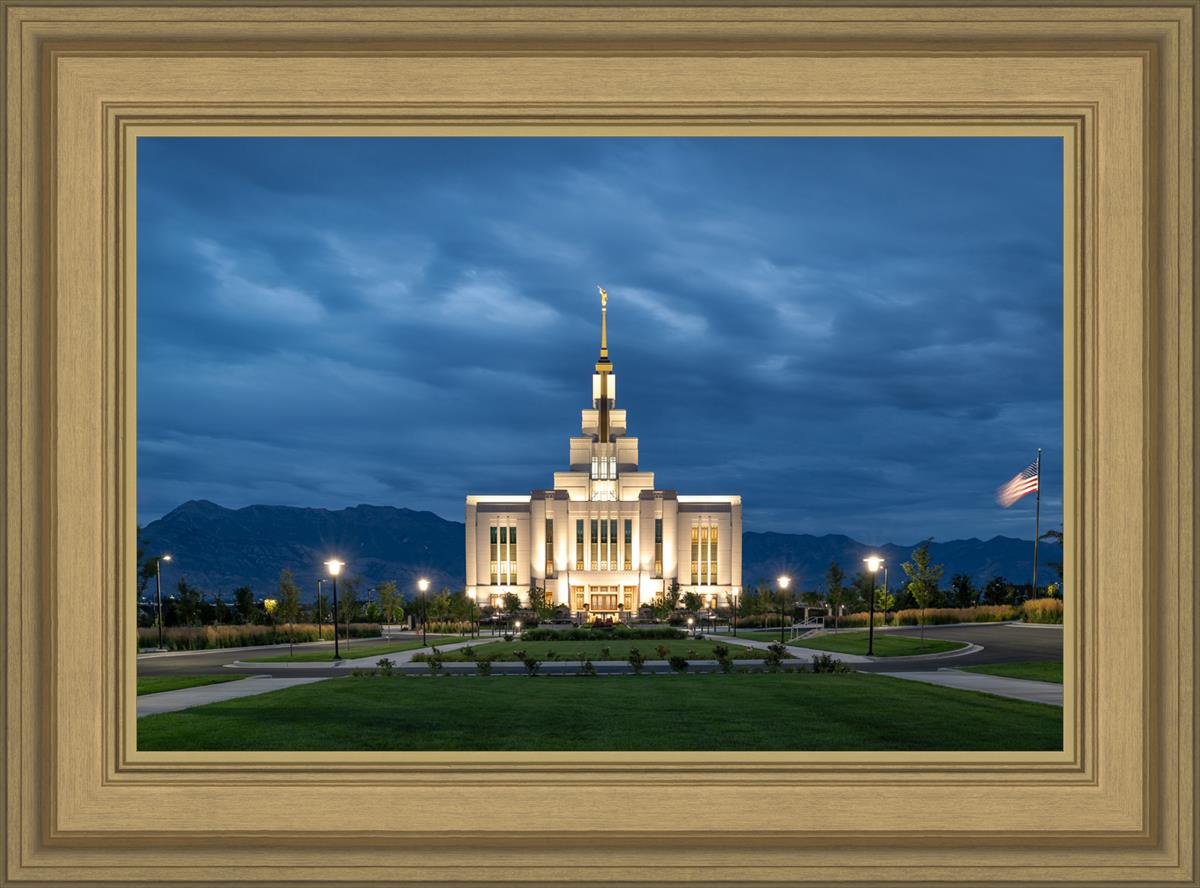 Saratoga Springs Utah Blue Night