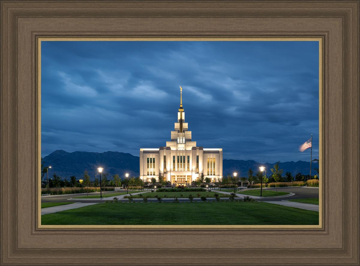 Saratoga Springs Utah Blue Night