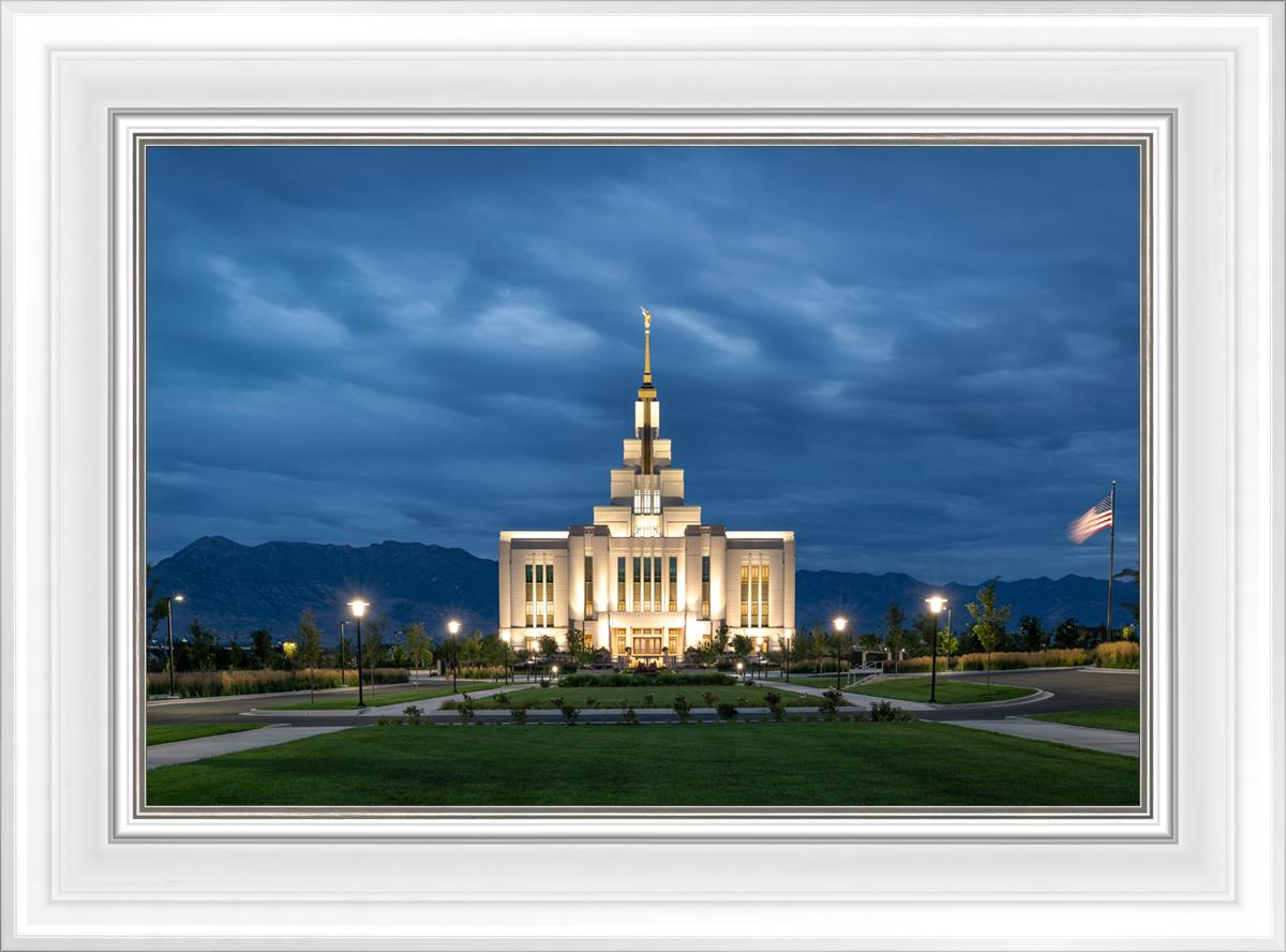Saratoga Springs Utah Blue Night