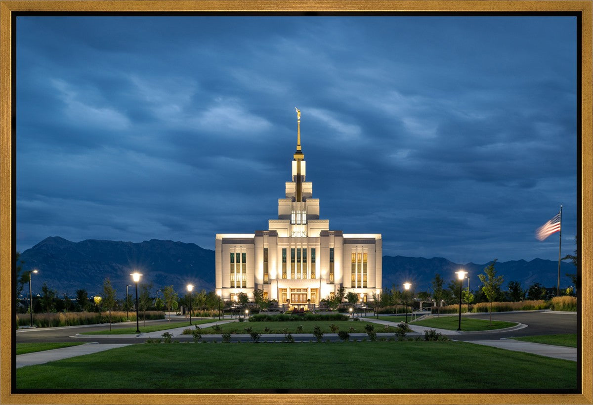 Saratoga Springs Utah Blue Night