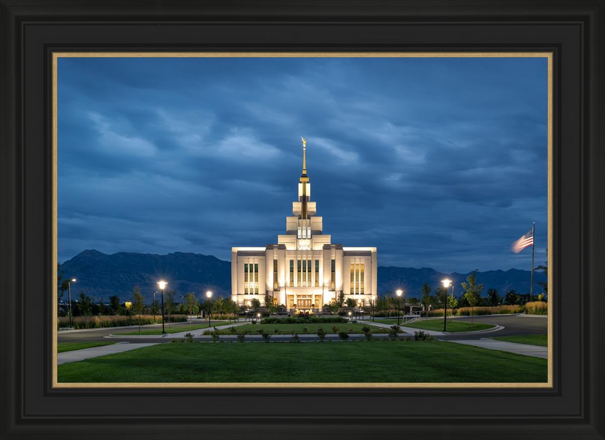 Saratoga Springs Utah Blue Night