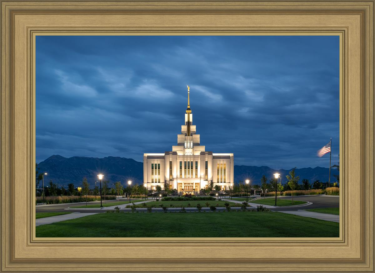 Saratoga Springs Utah Blue Night