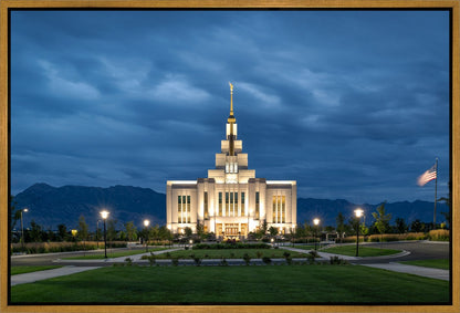 Saratoga Springs Utah Blue Night