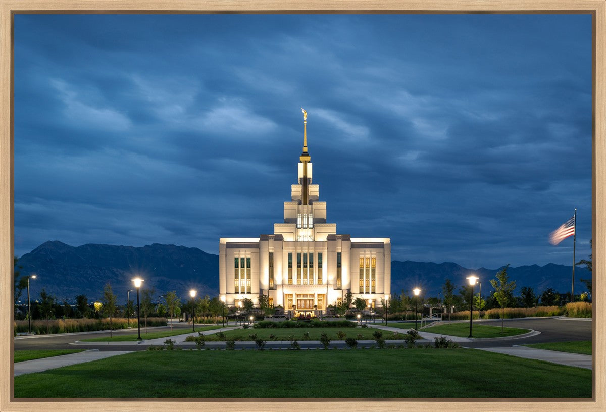 Saratoga Springs Utah Blue Night