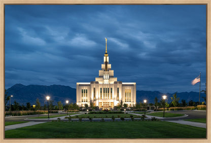 Saratoga Springs Utah Blue Night