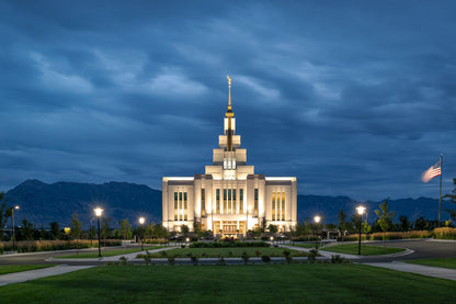 Saratoga Springs Utah Blue Night