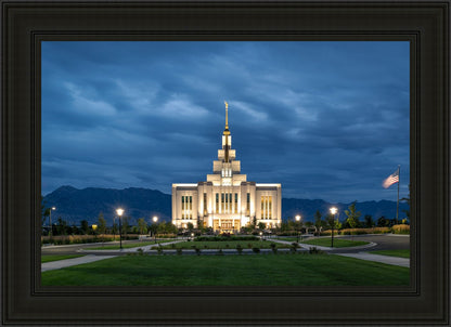 Saratoga Springs Utah Blue Night