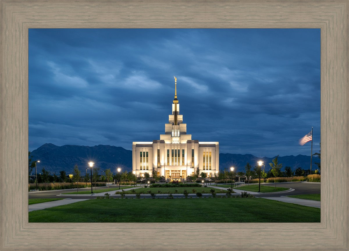 Saratoga Springs Utah Blue Night