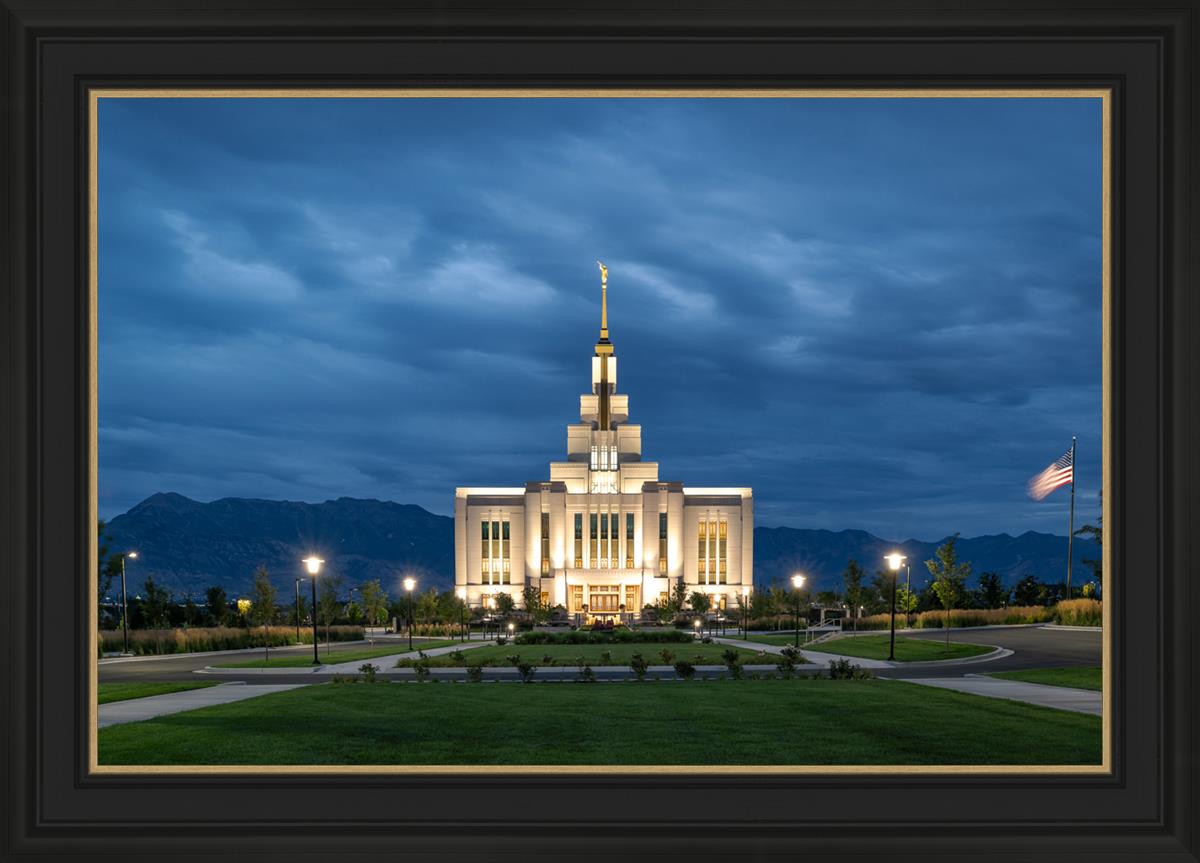 Saratoga Springs Utah Blue Night
