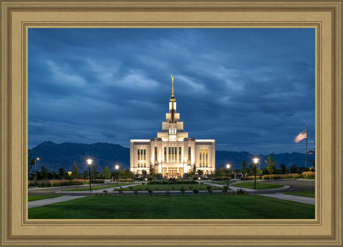 Saratoga Springs Utah Blue Night