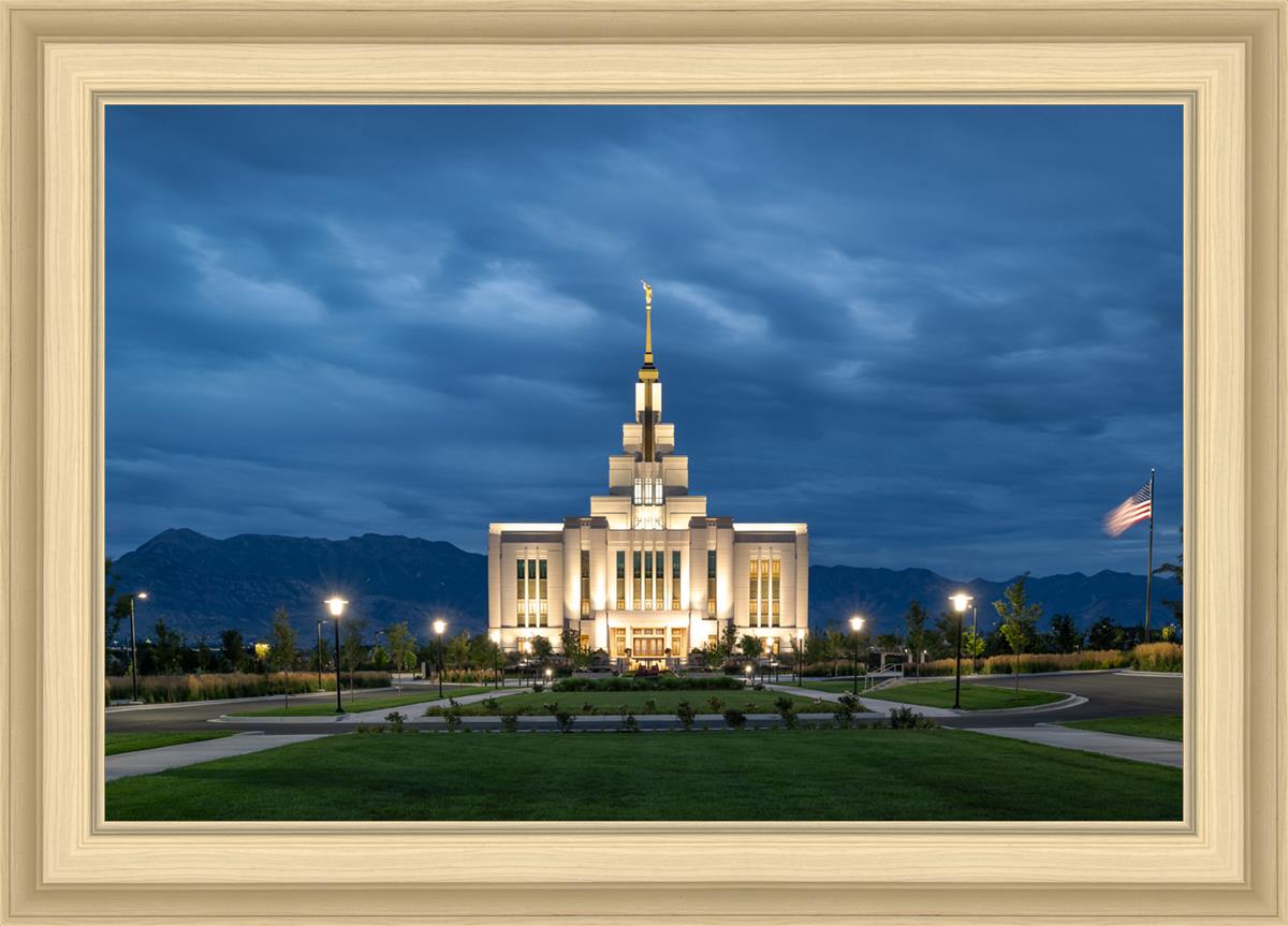 Saratoga Springs Utah Blue Night