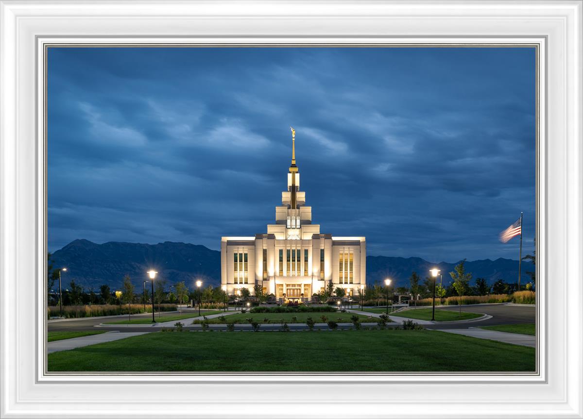 Saratoga Springs Utah Blue Night