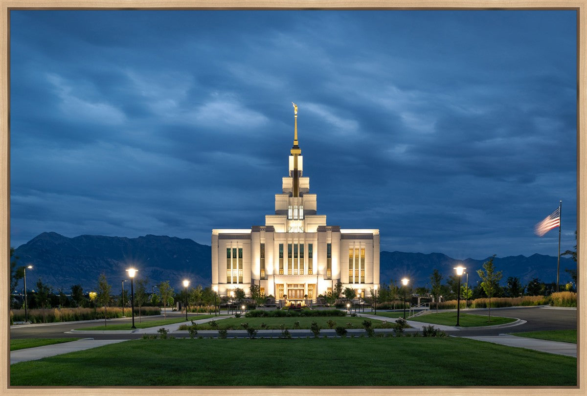 Saratoga Springs Utah Blue Night