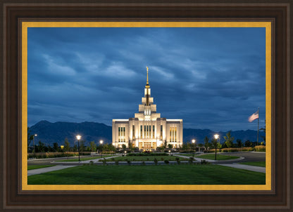 Saratoga Springs Utah Blue Night