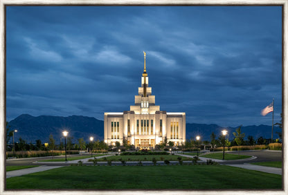 Saratoga Springs Utah Blue Night