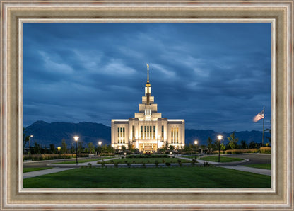 Saratoga Springs Utah Blue Night