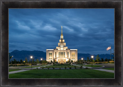 Saratoga Springs Utah Blue Night