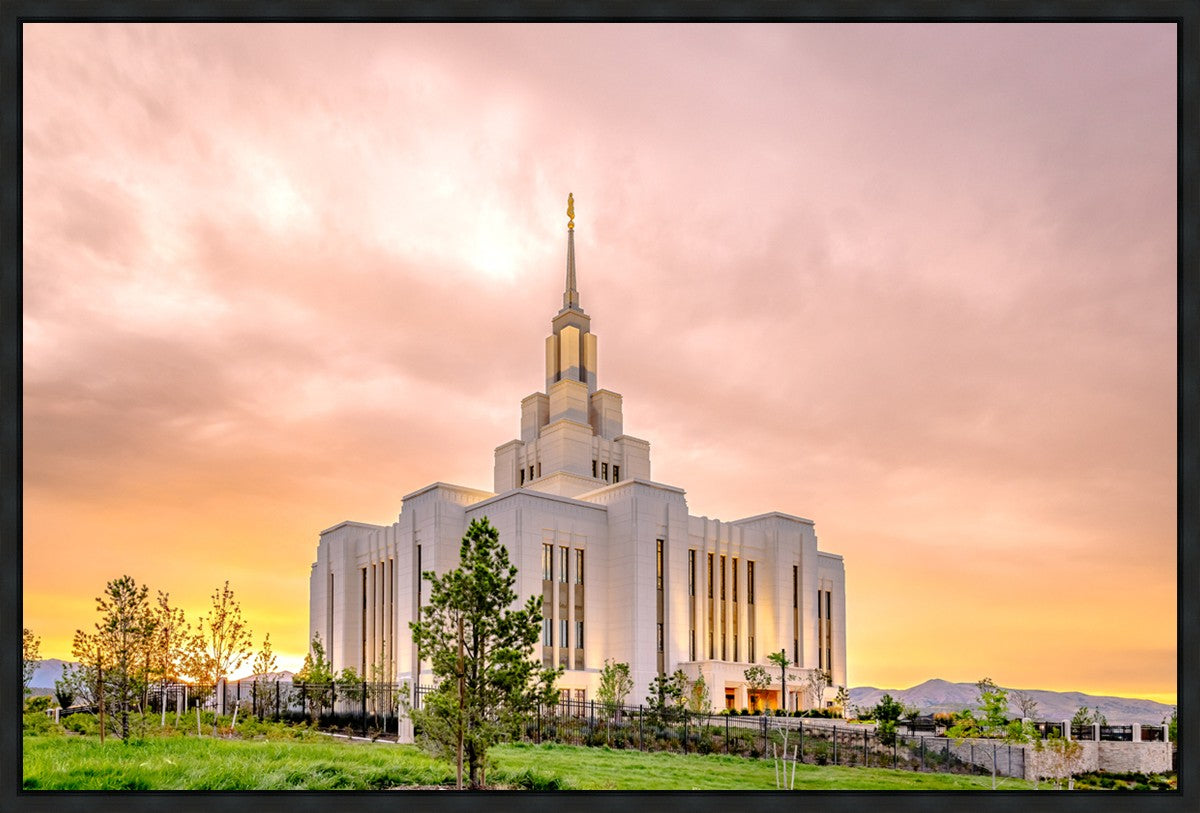 Saratoga Springs Utah Pink Glow