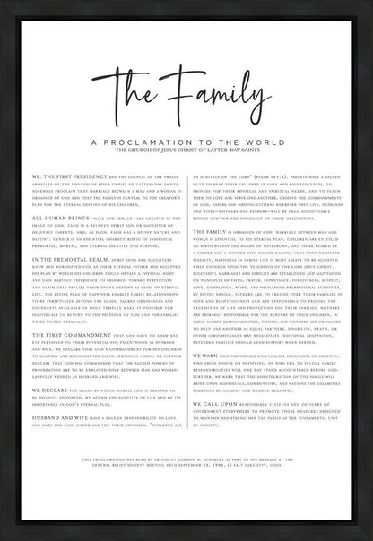 The Proclamation To The Family