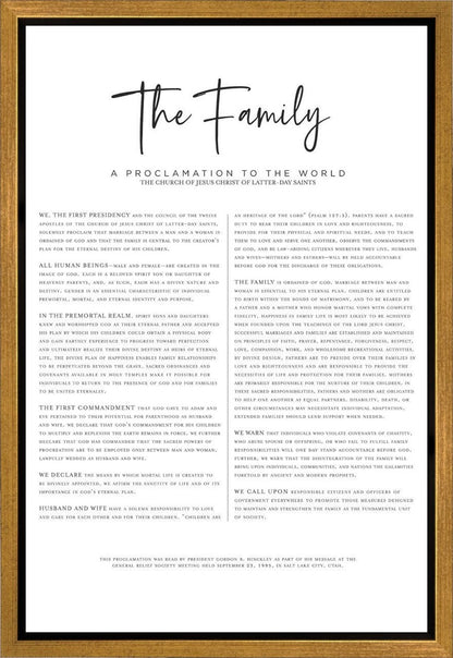 The Proclamation To The Family