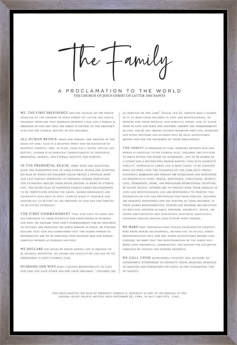The Proclamation To The Family